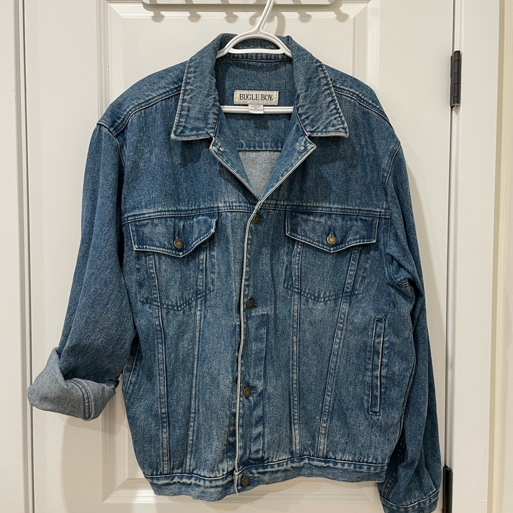 vintage denim jacket - plus-size